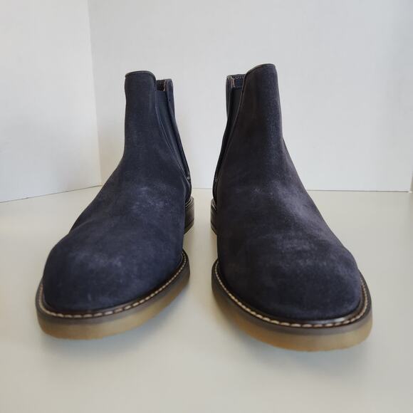 Clarks Men's Jaxen Chelsea Boot, Navy Suede, 8 - Picture 3 of 10